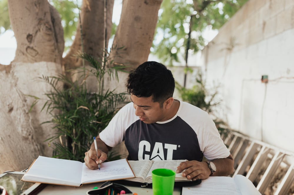 Youth Studying the Bible in Mazatlan, Mexico